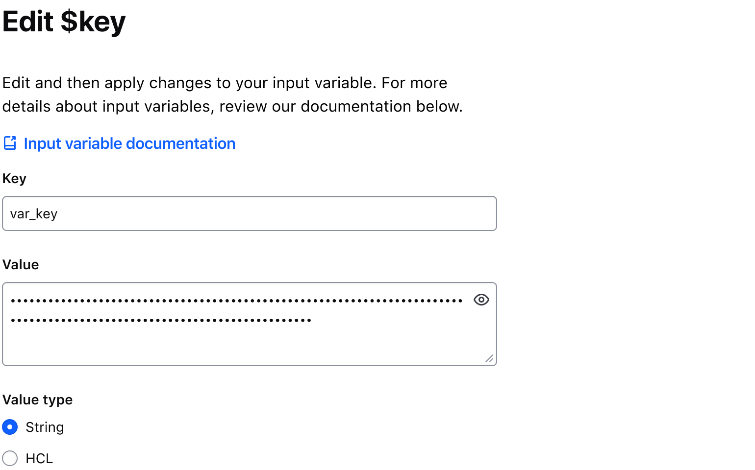 Form with a multiline masked input